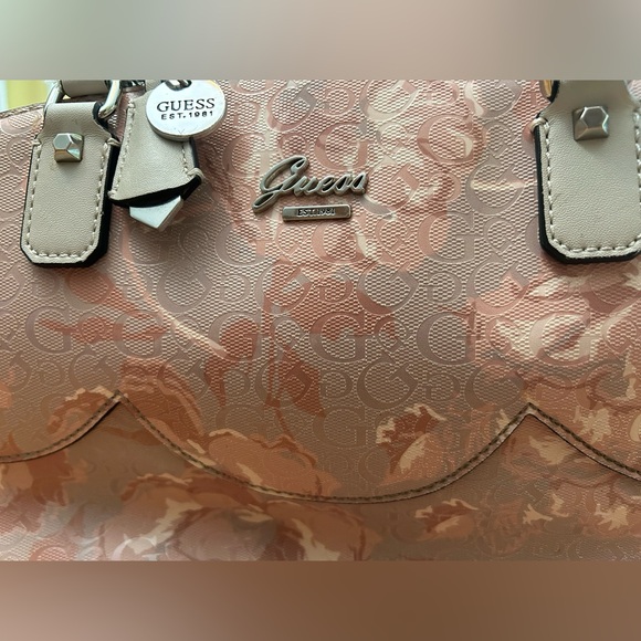 Guess Pink Floral Tote Bag - Picture 2 of 13